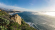 A sweeping panoramic view of the Big Sur coast in northern California.