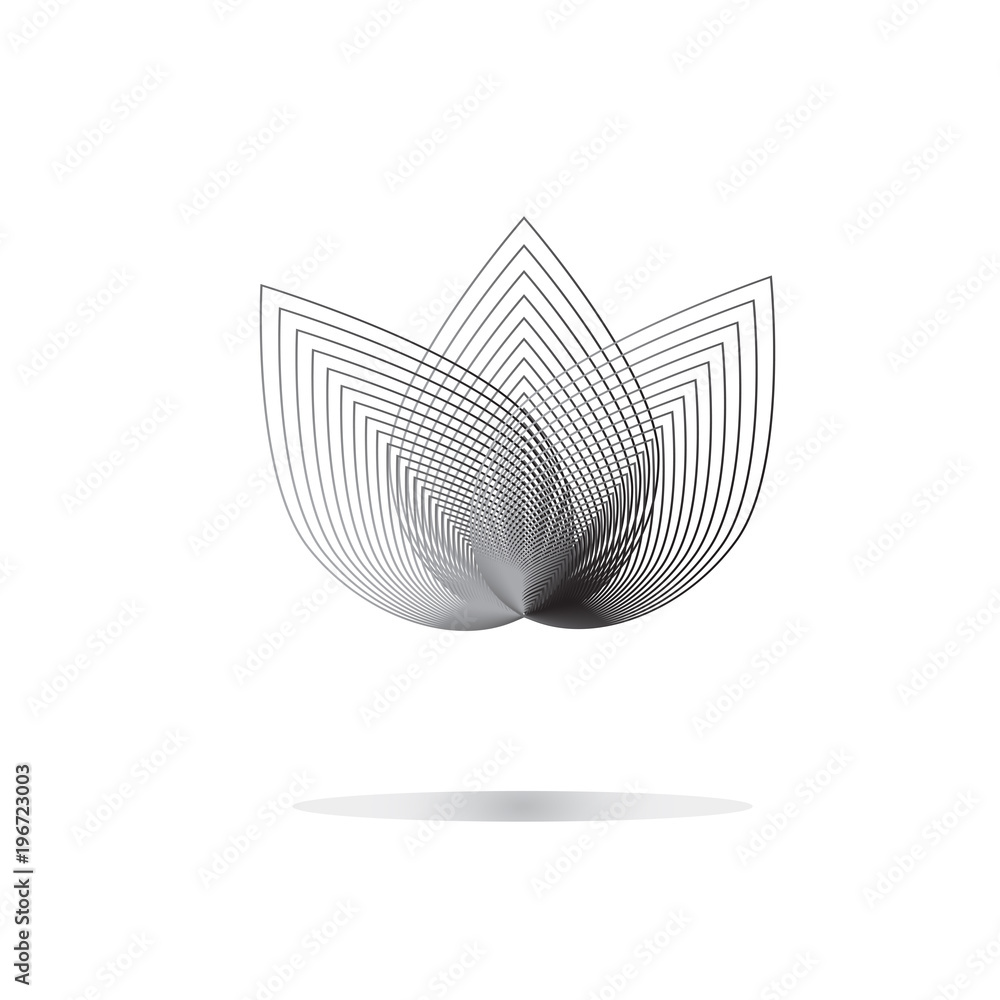 Logo flower. Icon flower. vector illustration Stock Vector | Adobe Stock