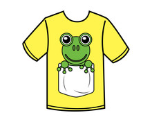 Funny Frog Cartoon Design Illustration.cartoon Design Style, Designed For Apparel