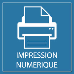 Canvas Print - Logo impression numérique.