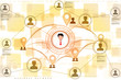2d illustration Business Network 