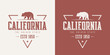 California state textured vintage vector t-shirt and apparel des