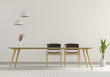 © srijaroen - interior modern room of Minimal style dining room. 3d render