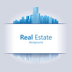 Real Estate background. Vector illustration