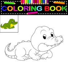 Crocodile Coloring Book