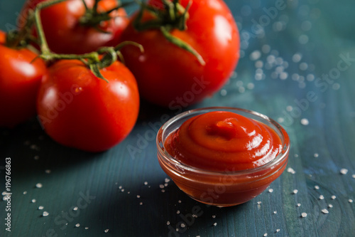 Fotografía Portion of tomato ketchup
