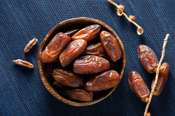 Wall Mural - dried dates fruit (Date palm)