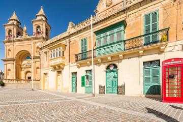 Wall Mural - Marsaxlokk town square, Malta