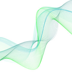 Wall Mural - Vector illustration. Light bright colors linear wavy lines for backdrop. Abstract background.