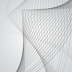 Wall Mural - Vector illustration. Light bright colors linear wavy lines for backdrop. Abstract background.