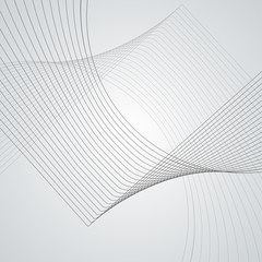 Wall Mural - Vector illustration. Light bright colors linear wavy lines for backdrop. Abstract background.