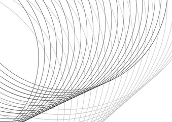 Wall Mural - Vector illustration. Light bright colors linear wavy lines for backdrop. Abstract background.