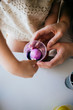 © MeganBetteridge - Mother and Daughter Painting Easter Eggs together
