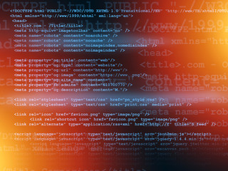 source code programming concept