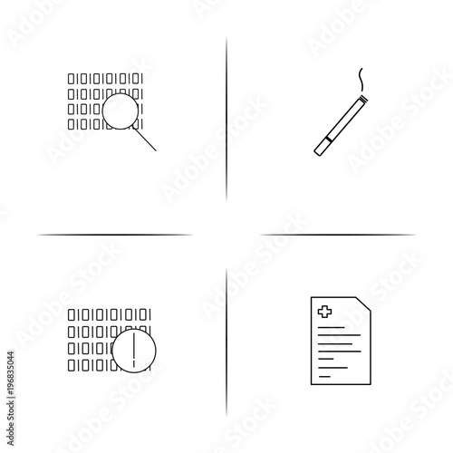 Fotografie, Obraz Healthcare And Medical simple linear icon set