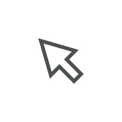 Sticker - cursor icon. sign design