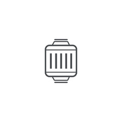 Poster - watch icon. sign design