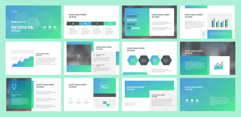abstract business presentation template design and page layout design for brochure ,book , magazine,
