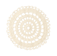 White Round Crochet Doily