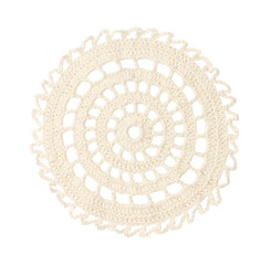 White round crochet doily