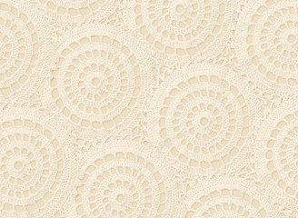 Background with crochet circles