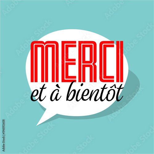 Vecteur Stock Merci et à bientôt Adobe Stock