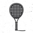 Padel tennis racket icon. Vector illustration.