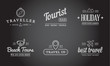 © ckybe - Set of Raster Travel Tourism and Holiday Elements Icons Illustration can be used as Logo or Icon in premium quality