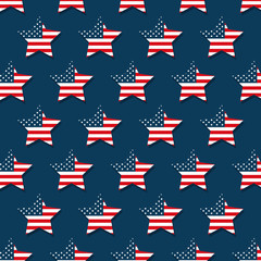 Sticker - usa flag pattern background