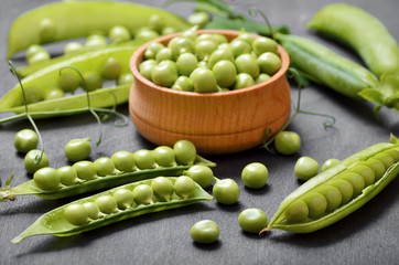 Pods of peas