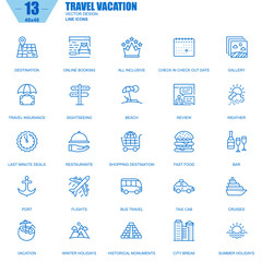 Poster - flat, icon, puzzle, thin, line, contact, set, email, calendar, document, support, thumb up, business, vector, illustration, sign, portfolio, blue, app, marketing, technology, computer, mobile, web, de