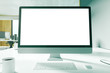 © Who is Danny - Desk with blank white computer screen