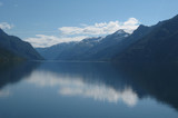 Fototapeta Natura - Norwegia- widok na fiord Sorfjorden, okolice Roldal