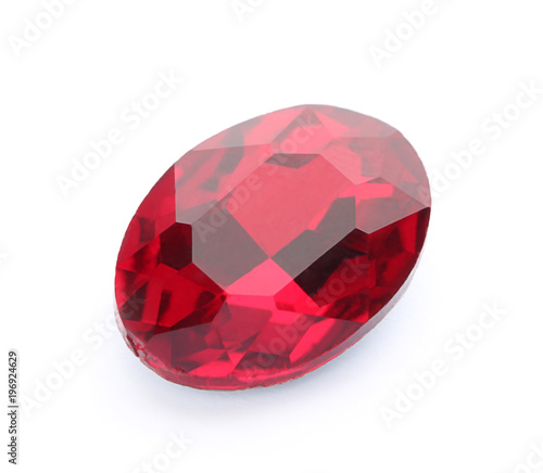 Fotografía Precious stone for jewellery on white background
