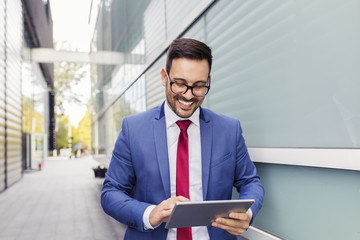 Wall Mural - Smiling businessman