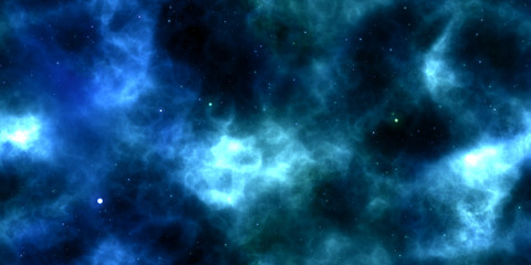 light blue clouds on night sky galaxy background. abstract cosmos infinity texture. 3d rendering. 3d