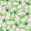 Green Floral Seamless Pattern