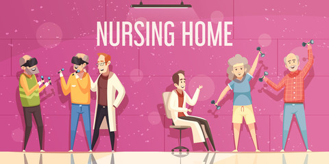 Poster - Nursing Home Illustration