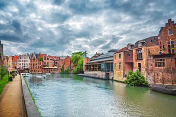 Wall Mural - Canals of Gent, Belgium