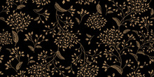 Floral vintage seamless pattern.