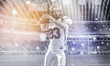 © .shock - american football player throwing ball