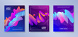 © sergo77 - Set of cover design with abstract multicolored flow shapes. Vector illustration template. Universal abstract design for covers, flyers, banners, greeting card, booklet and brochure.