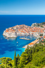 Old Town Of Dubrovnik In Summer, Dalmatia, Croatia