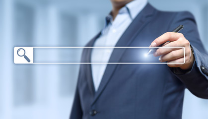 Wall Mural - browser search bar business internet network web technology concept
