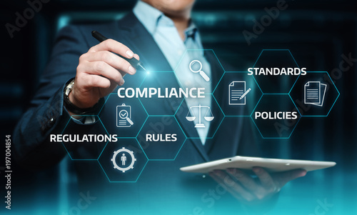 Fényképezés  Compliance Rules Law Regulation Policy Business Technology concept