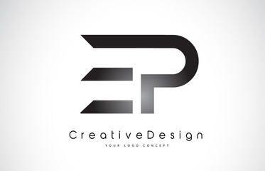 Wall Mural - ep e p letter logo design. creative icon modern letters vector logo.