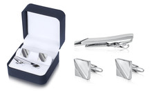 Modish Stainless Steel Cuff Link Accessories Set For Men With Elegant Gift Box. Jewelry For Men Has Taken A Whole New Meaning For The Men Today Special Occasion To Look Trendy And Stylish.