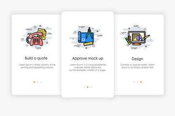 Wall Mural - Order process concept. How to order. Modern and simplified vector illustration.