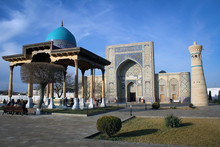 Arhitectural Complex Of Ulugh Beg Madrasa View In Gijduvon, Uzbekistan