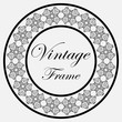 © Paykvector - Vintage round frame